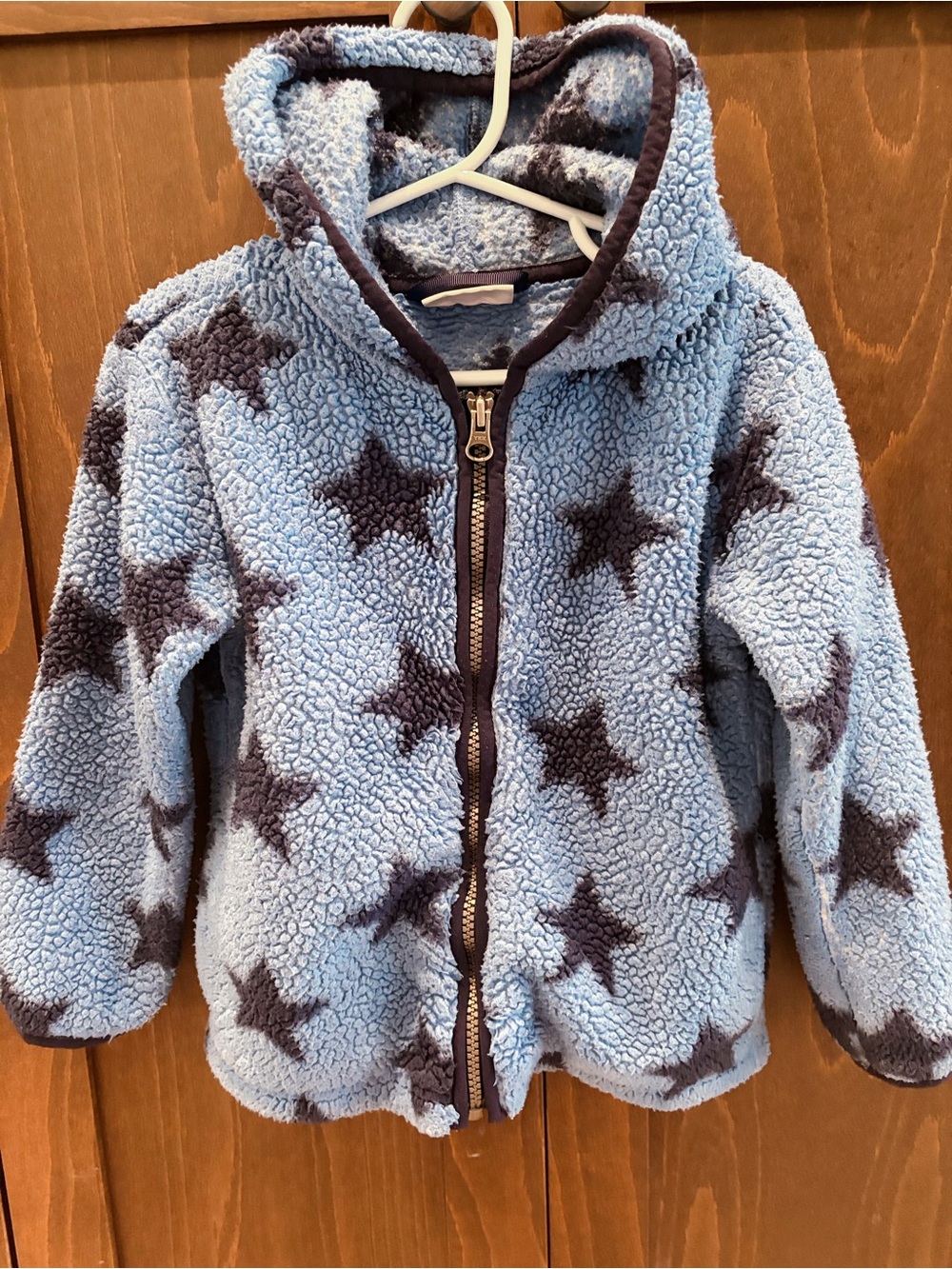 Hanna Andersson Marshmallow Fleece Zip-Up Jacket Hoodie Size 4